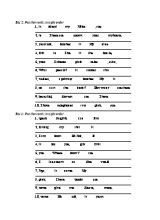 Bài tập luyện thi IOE môn Tiếng anh lớp 4